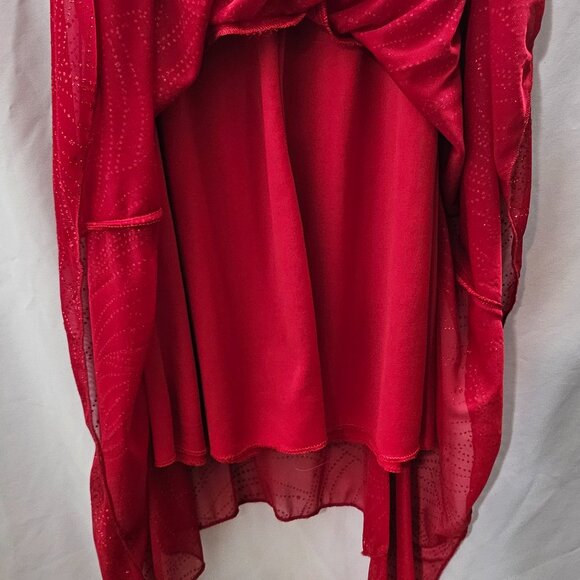 Ladies “Jessica” Stylish Red Cocktail Evening Dress – Size 10P. - Picture 5 of 6